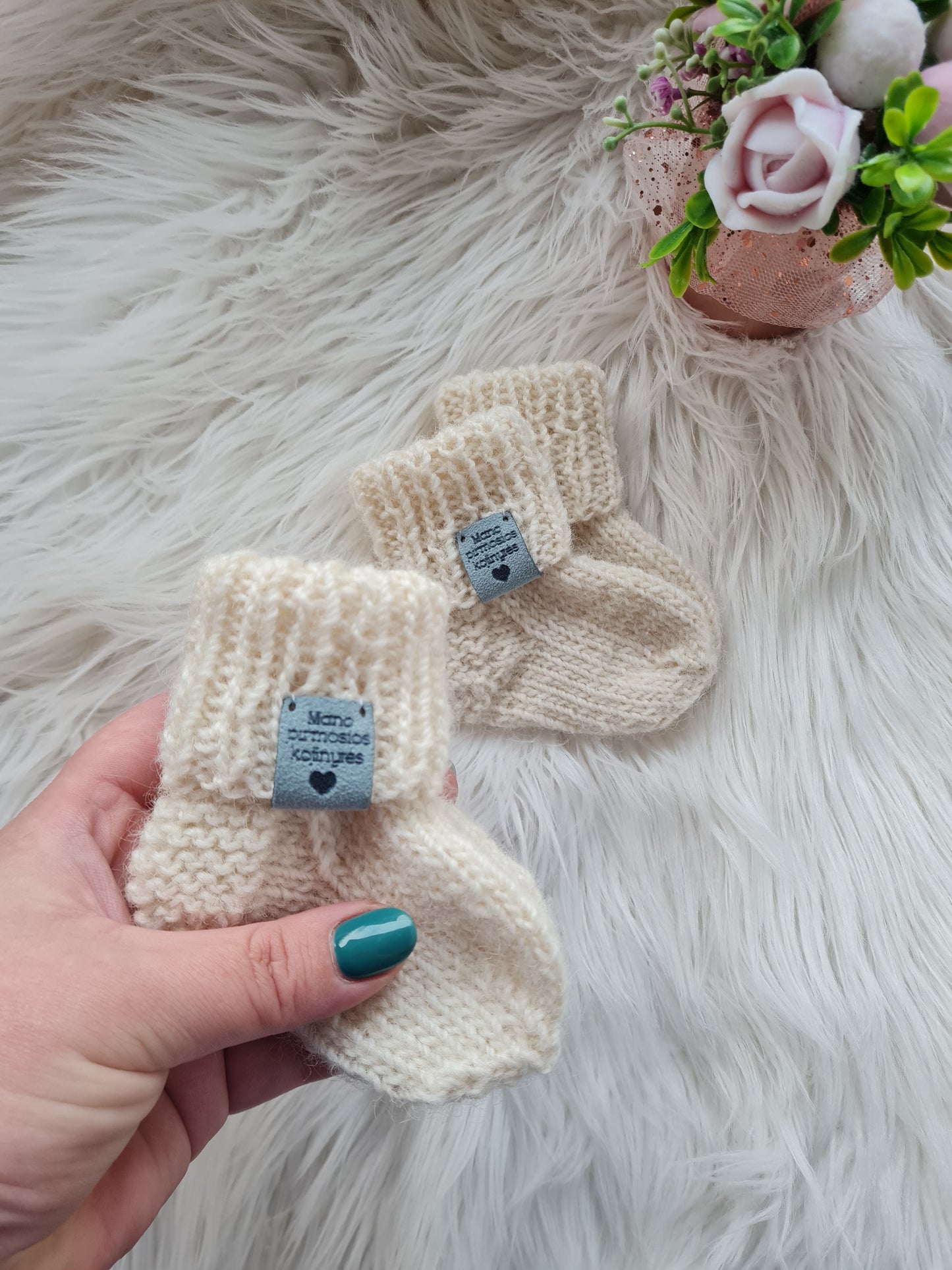 Natūralios vilnos kojinytės