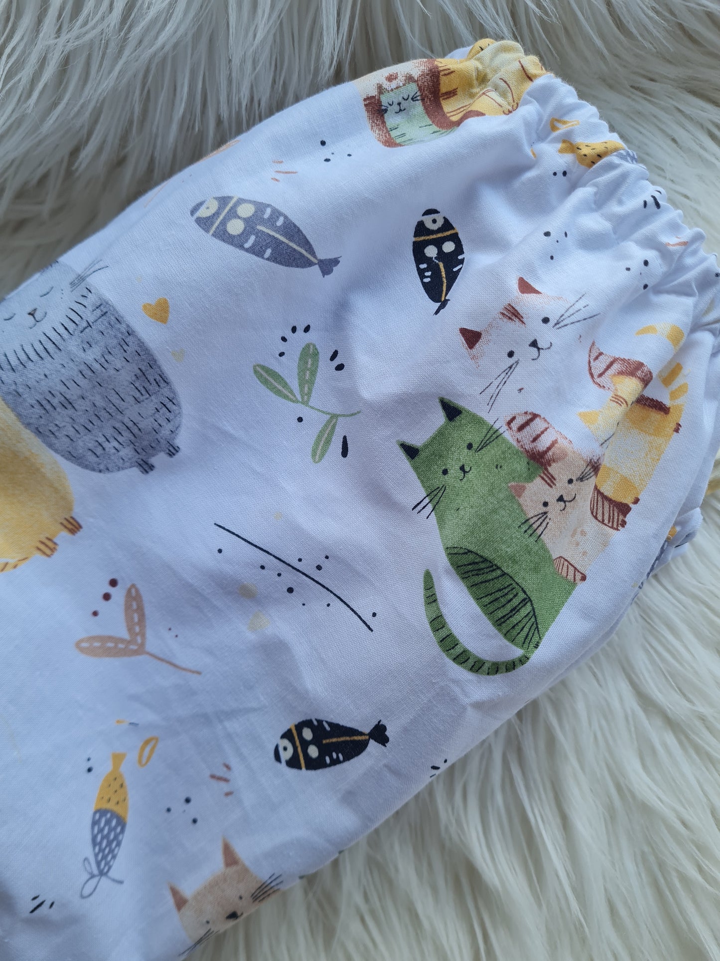 Medvilninė paklodė su guma į vežimėlį 40/80 cm