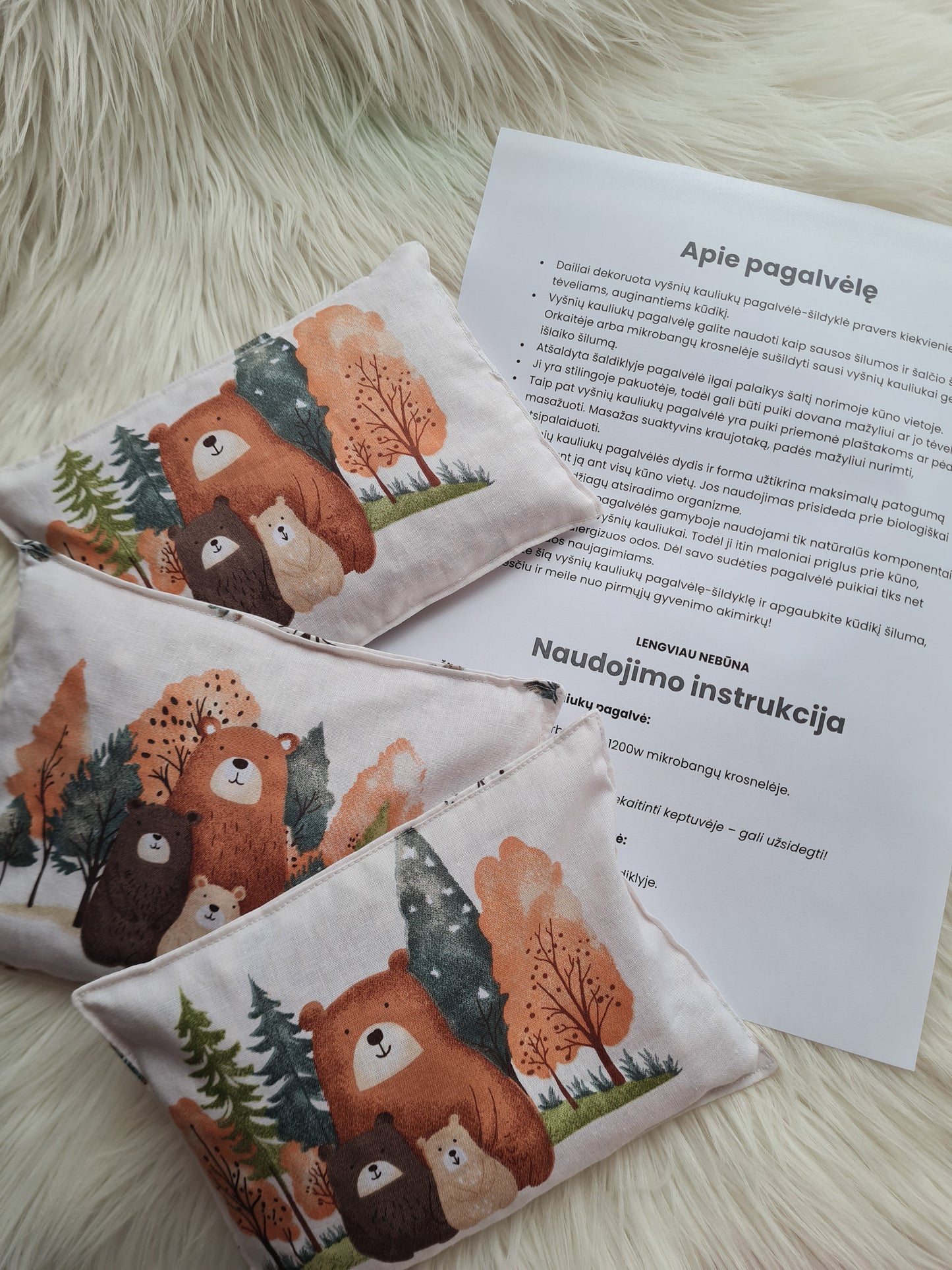 Vyšnių kauliukų pagalvėlė 250 gr