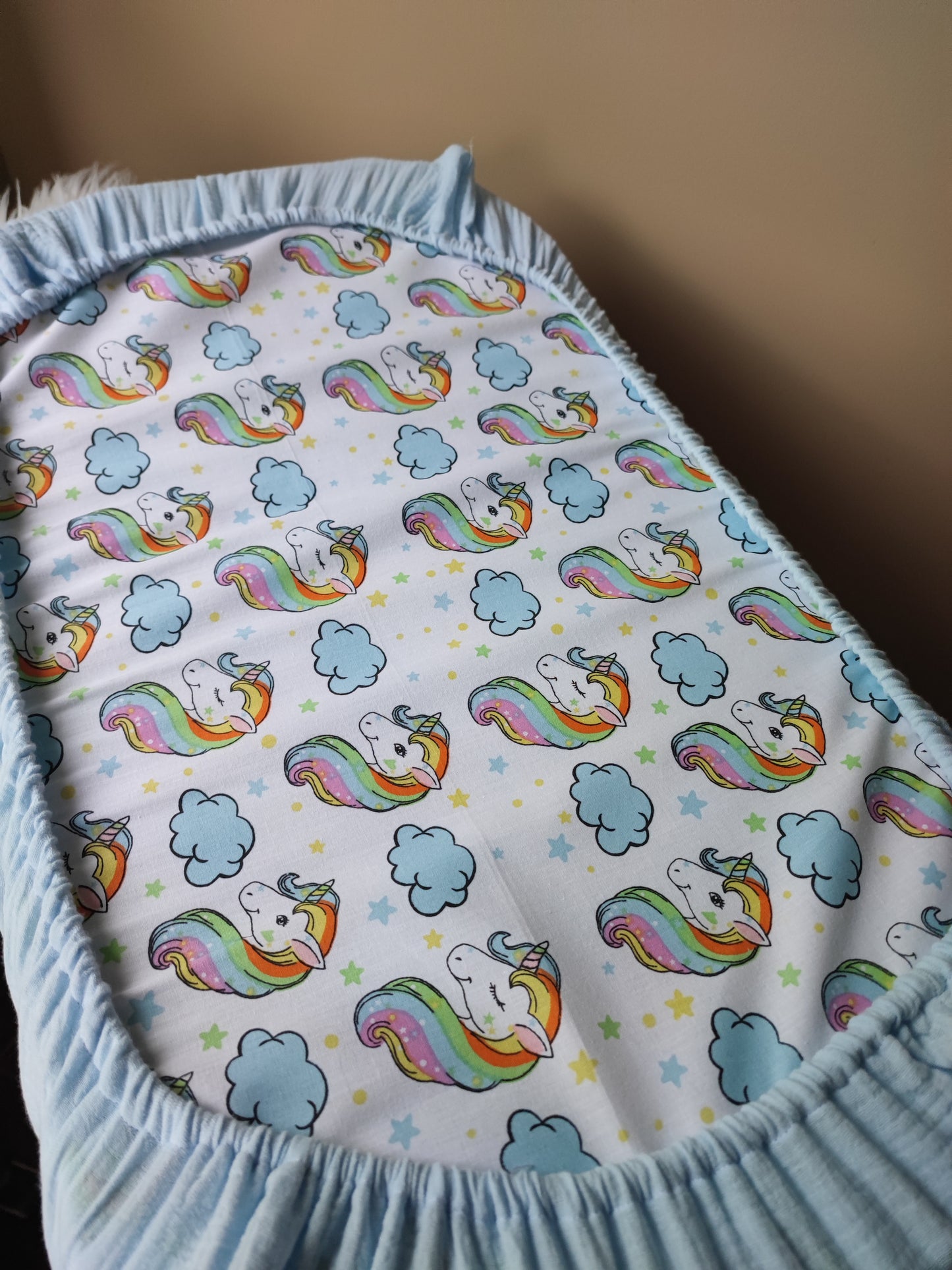 Muslino paklodė su guma vežimėliui 40/80