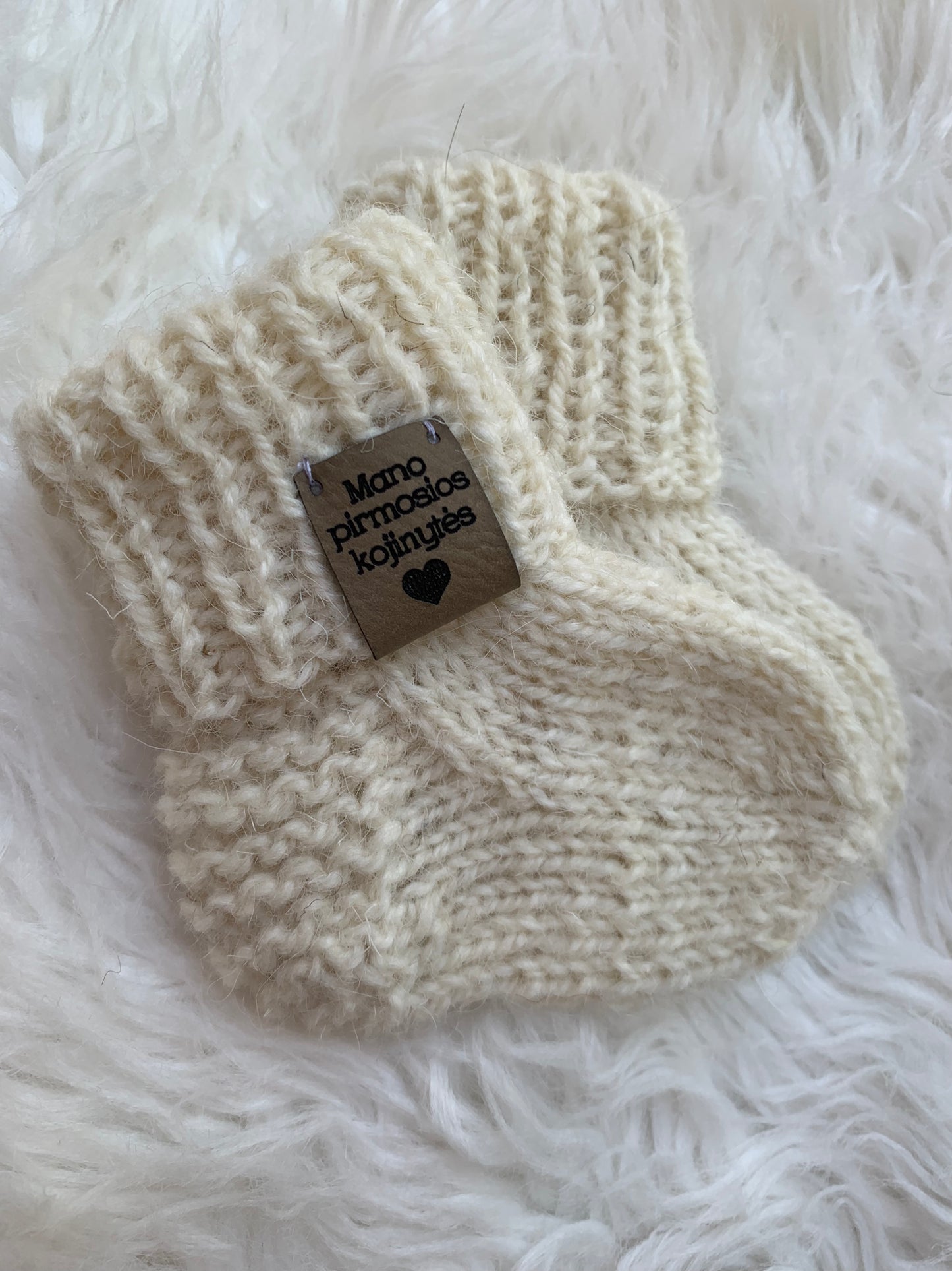 Natūralios avies vilnos kojinytės 9 cm