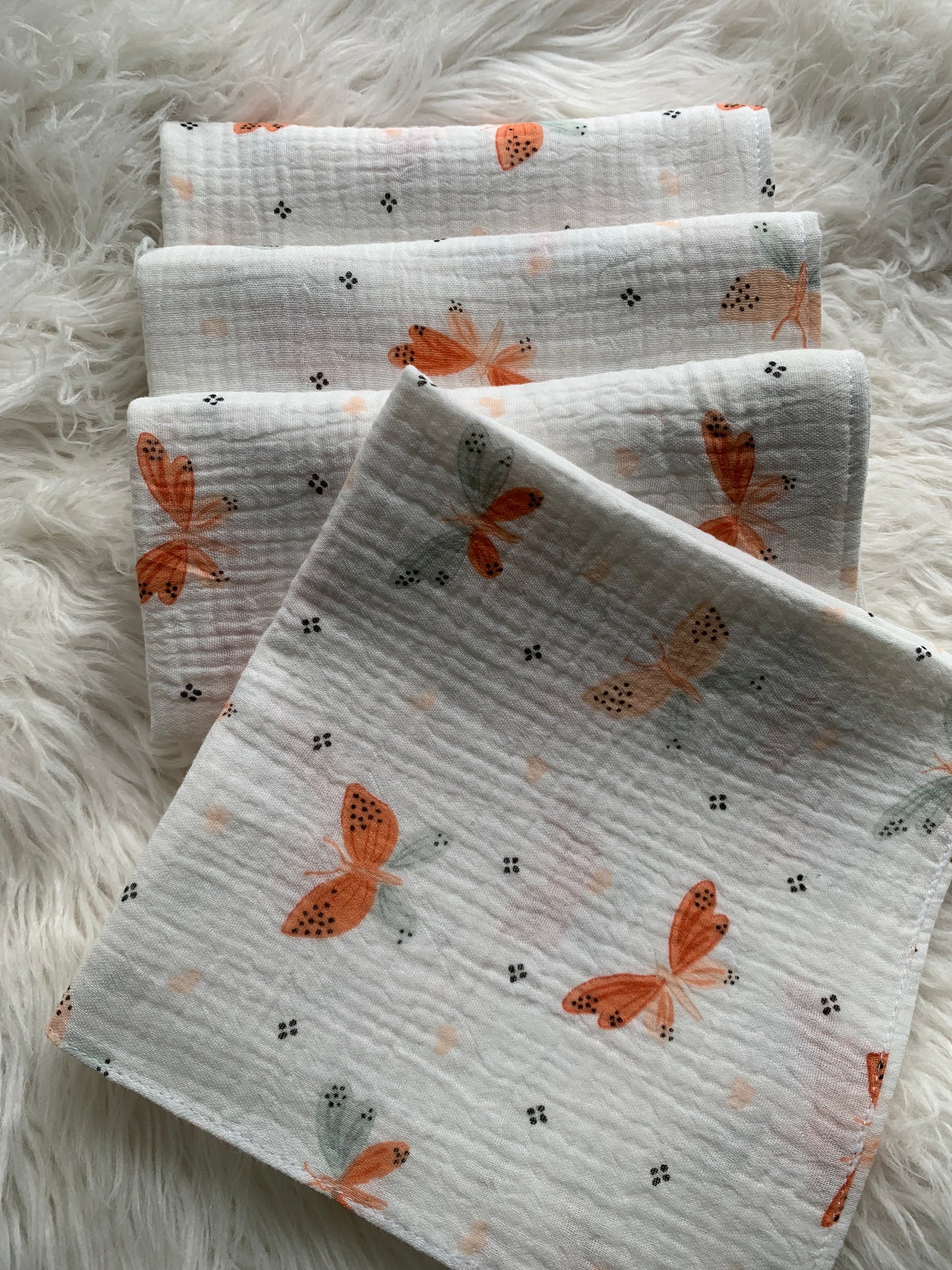 40/40 cm dvigubas muslino merliukas  1 vnt