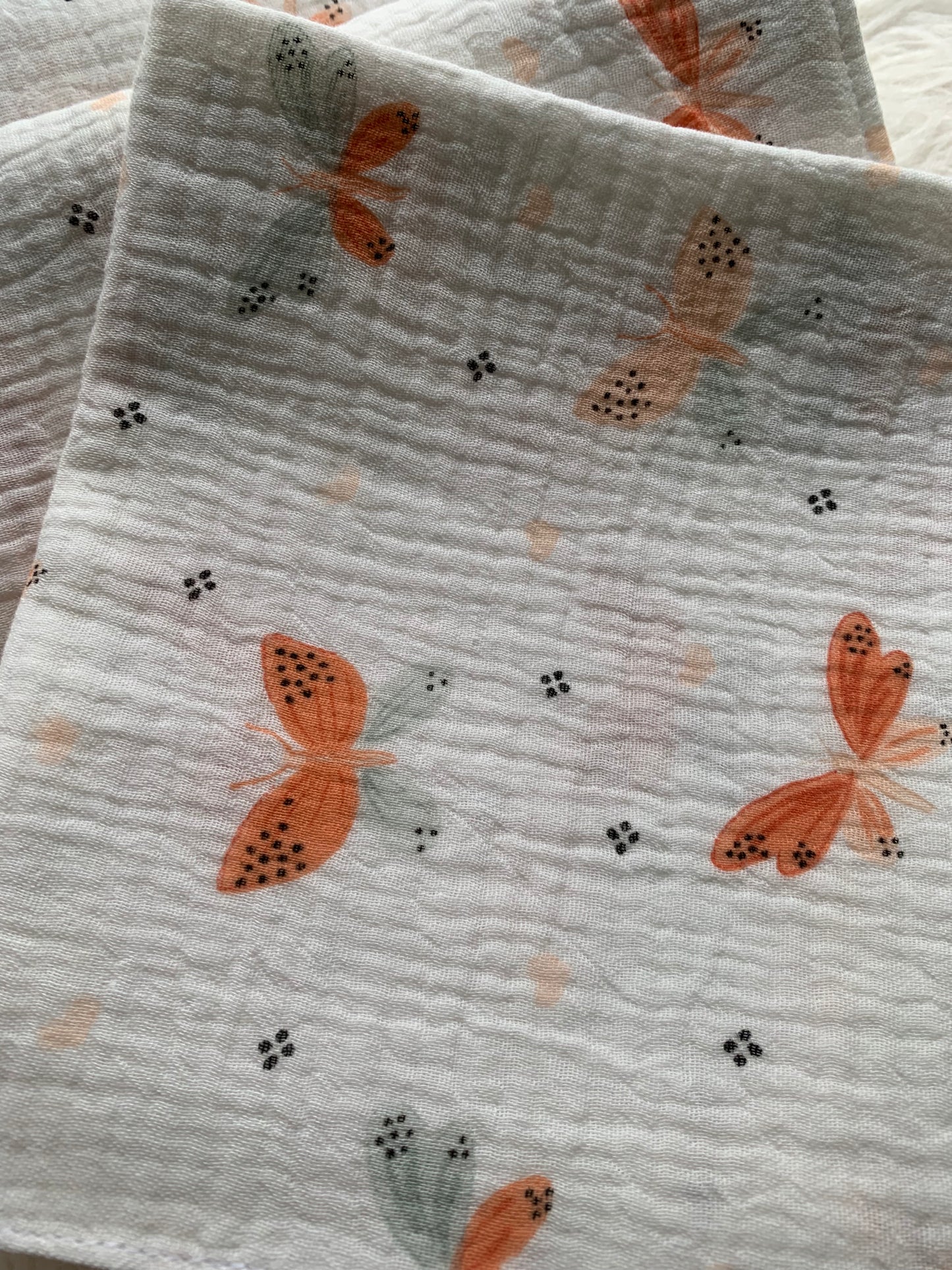 40/40 cm dvigubas muslino merliukas  1 vnt