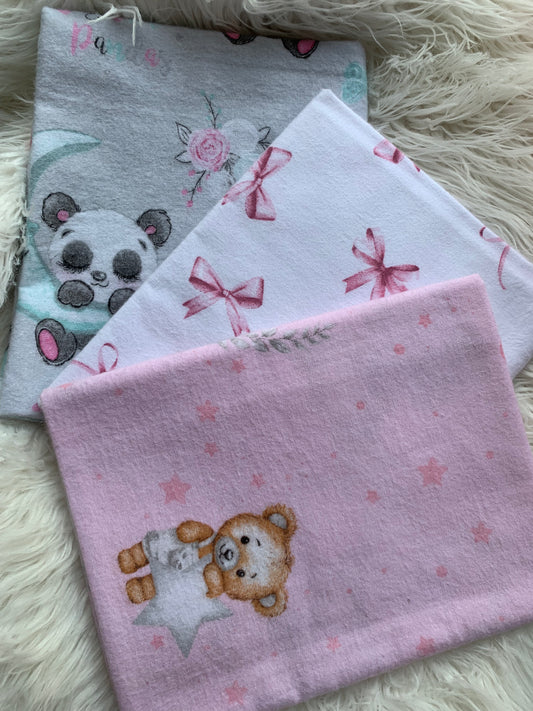 Flanelės vystyklai 3 vnt 80/100