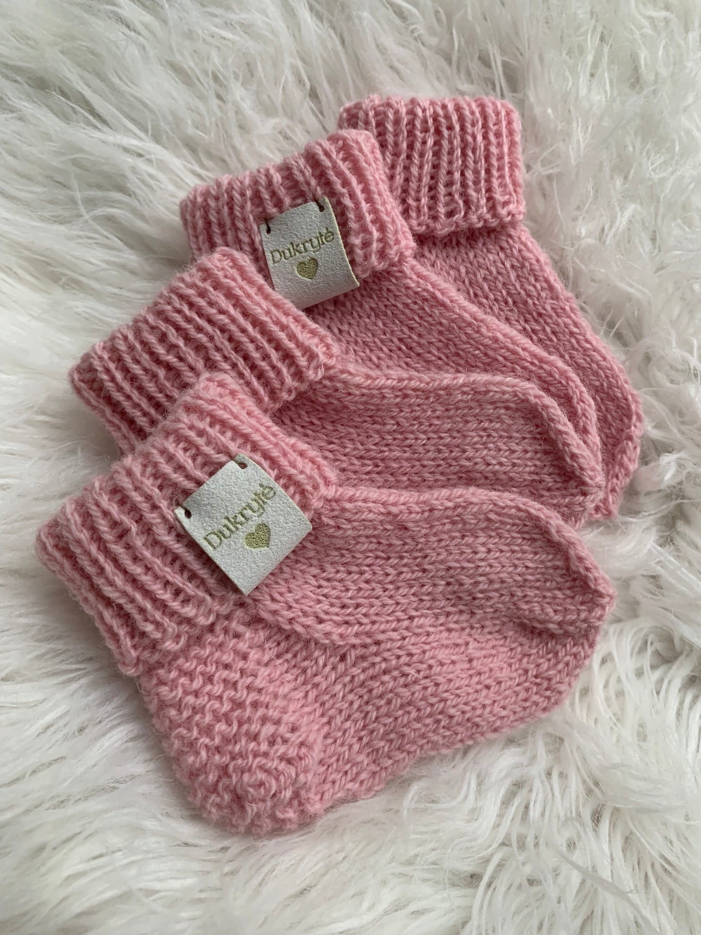 11 cm 3-6 mėn avies vilnos kojinytės