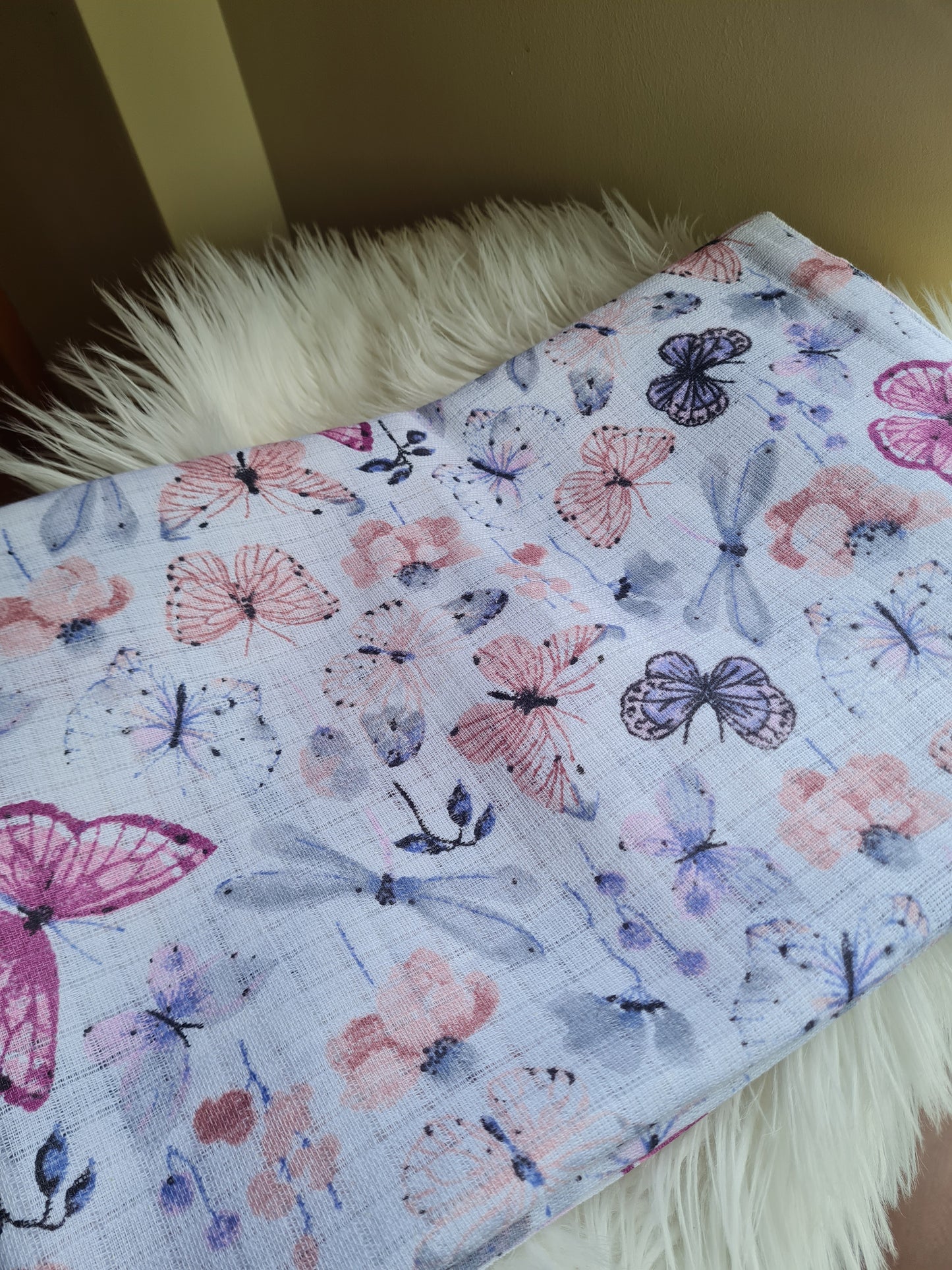 Medvilninis marlės užklotukas/vystyklas 80/100 cm