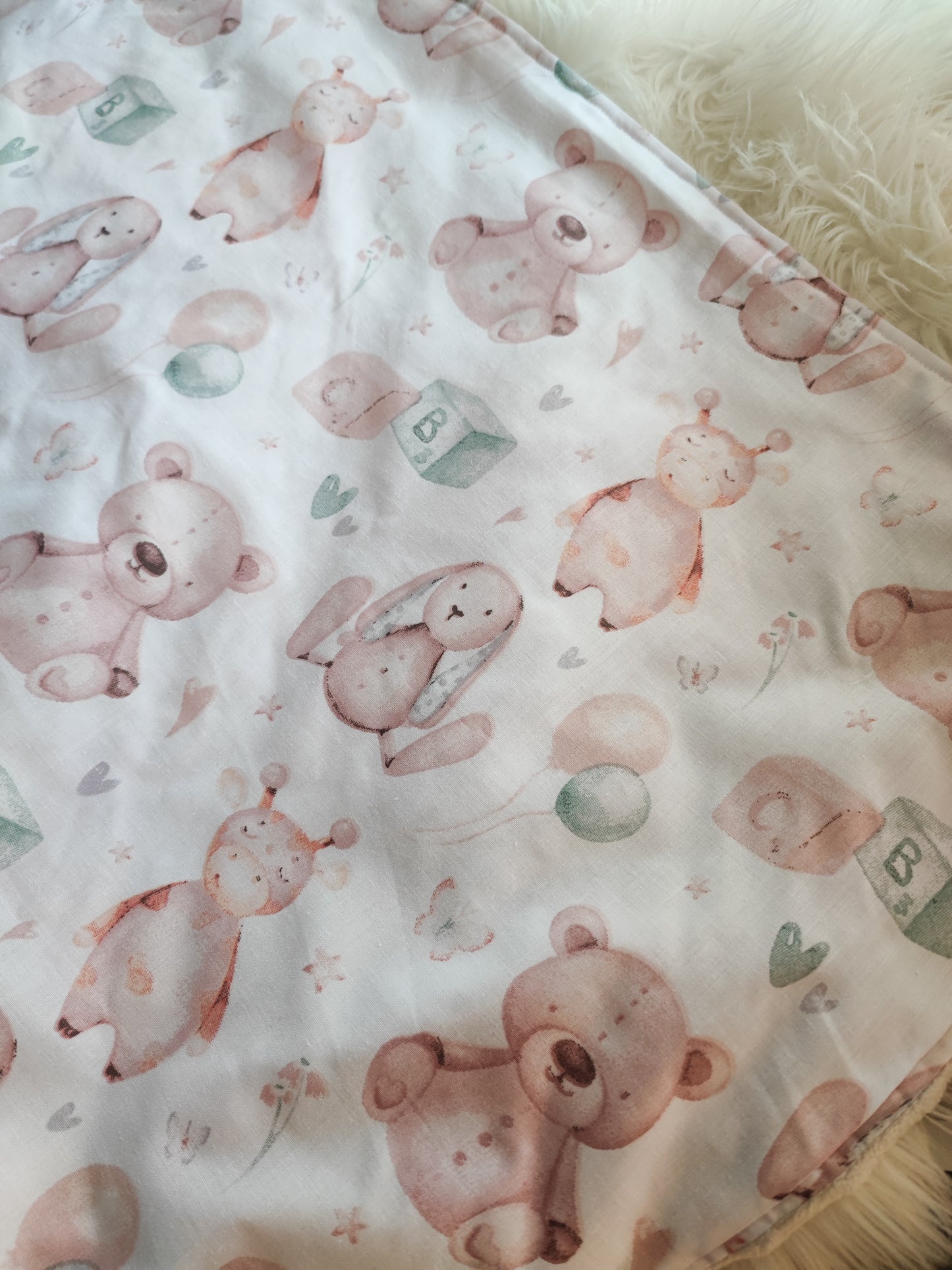 Medvilnės / minky pledukas 75/100