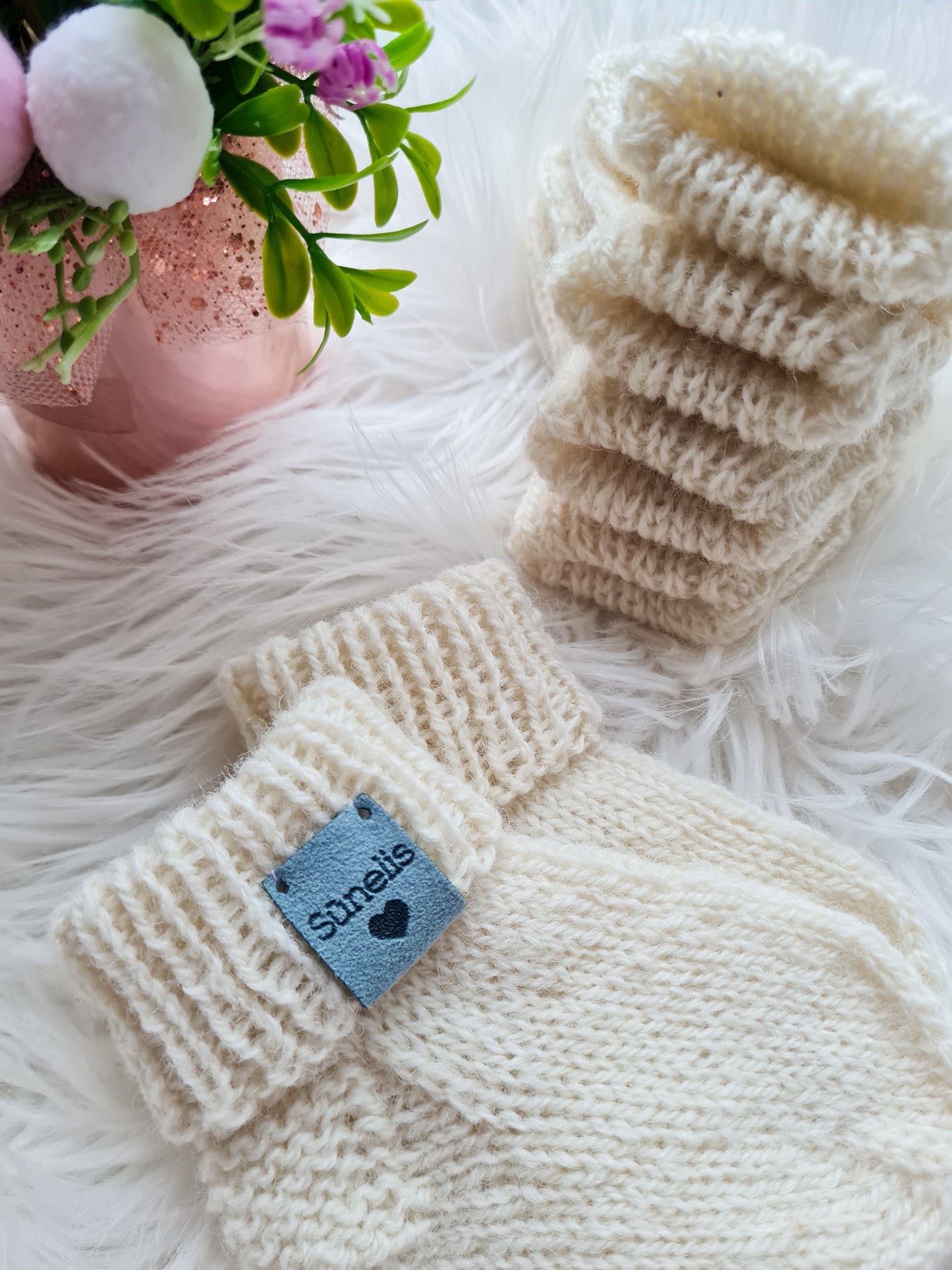 3-6 mėn vilnonės kojinytės