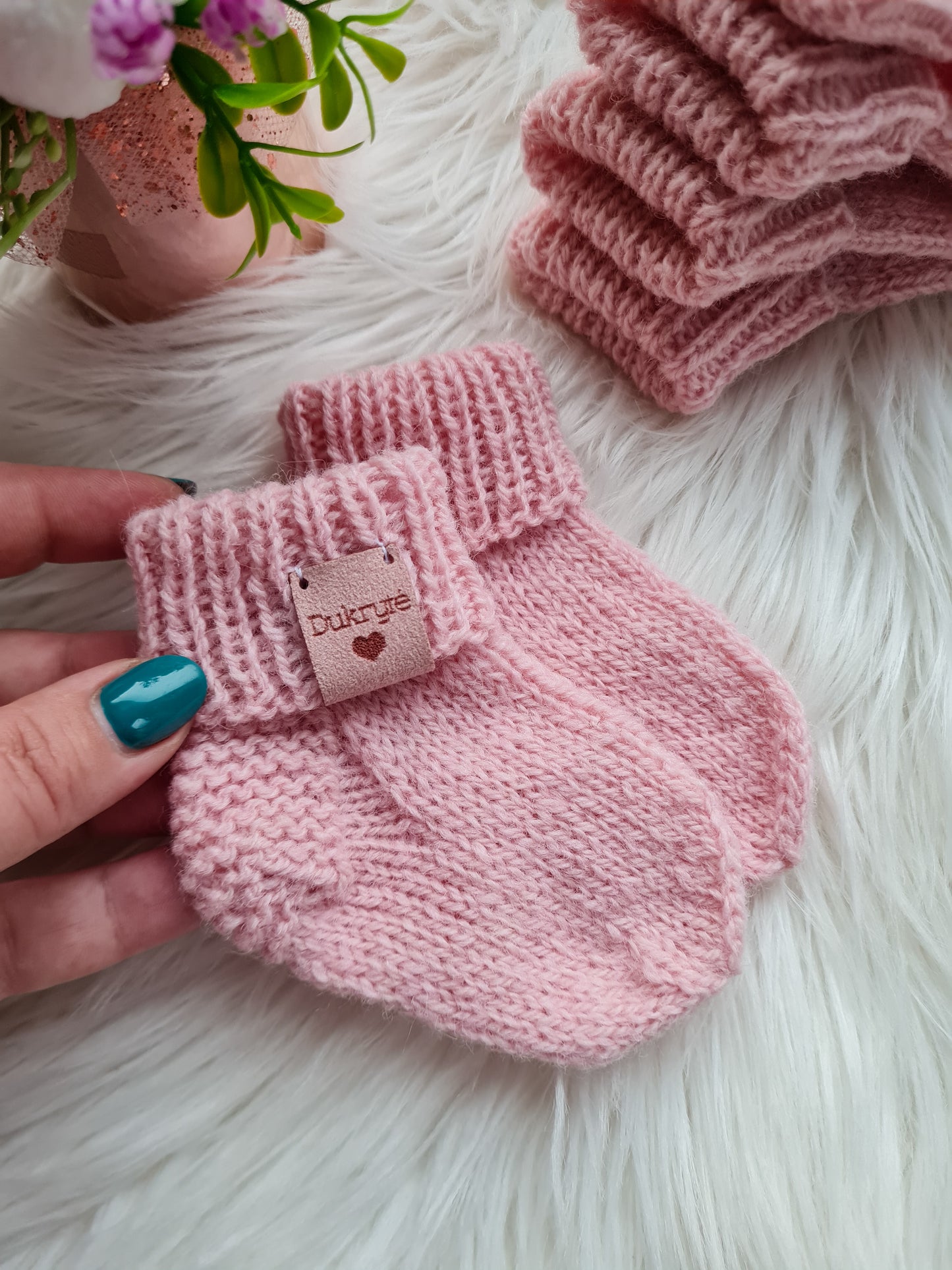 3-6 mėn vilnonės kojinytės