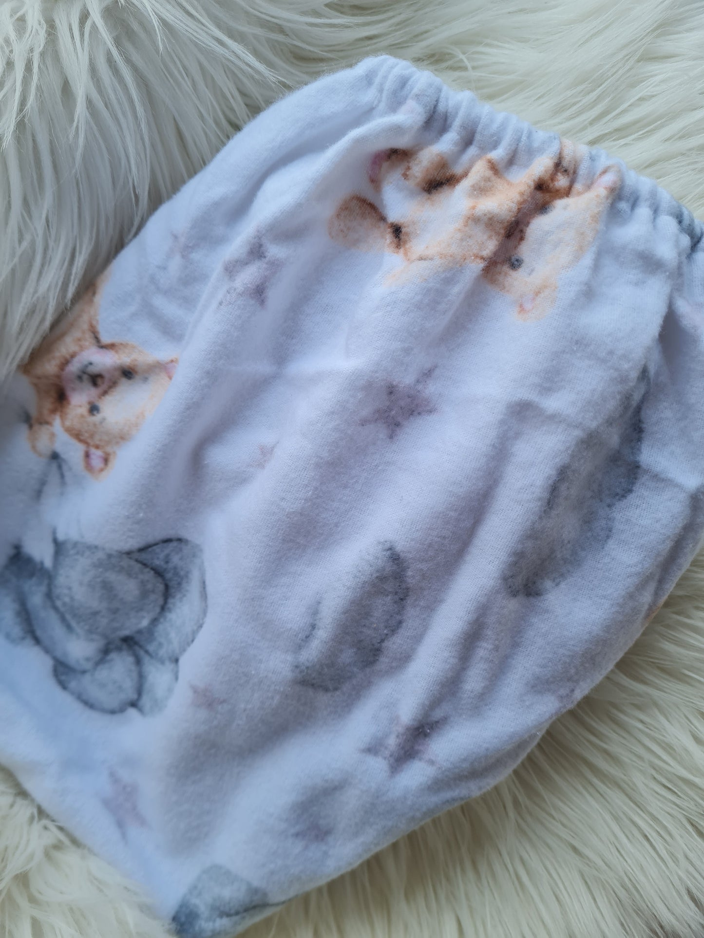 Flanelės paklodė su guma į vežimėlį 40/80 cm