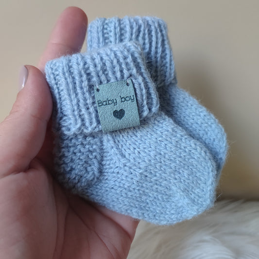 Melsvos spalvos kojinytės 10 cm