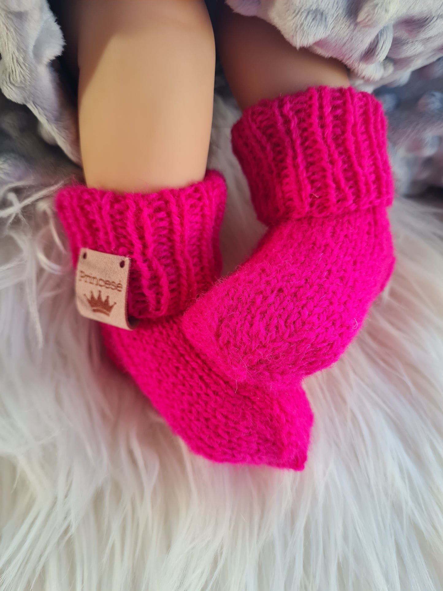 Vilnonės kojinytėe Princesė 9 cm