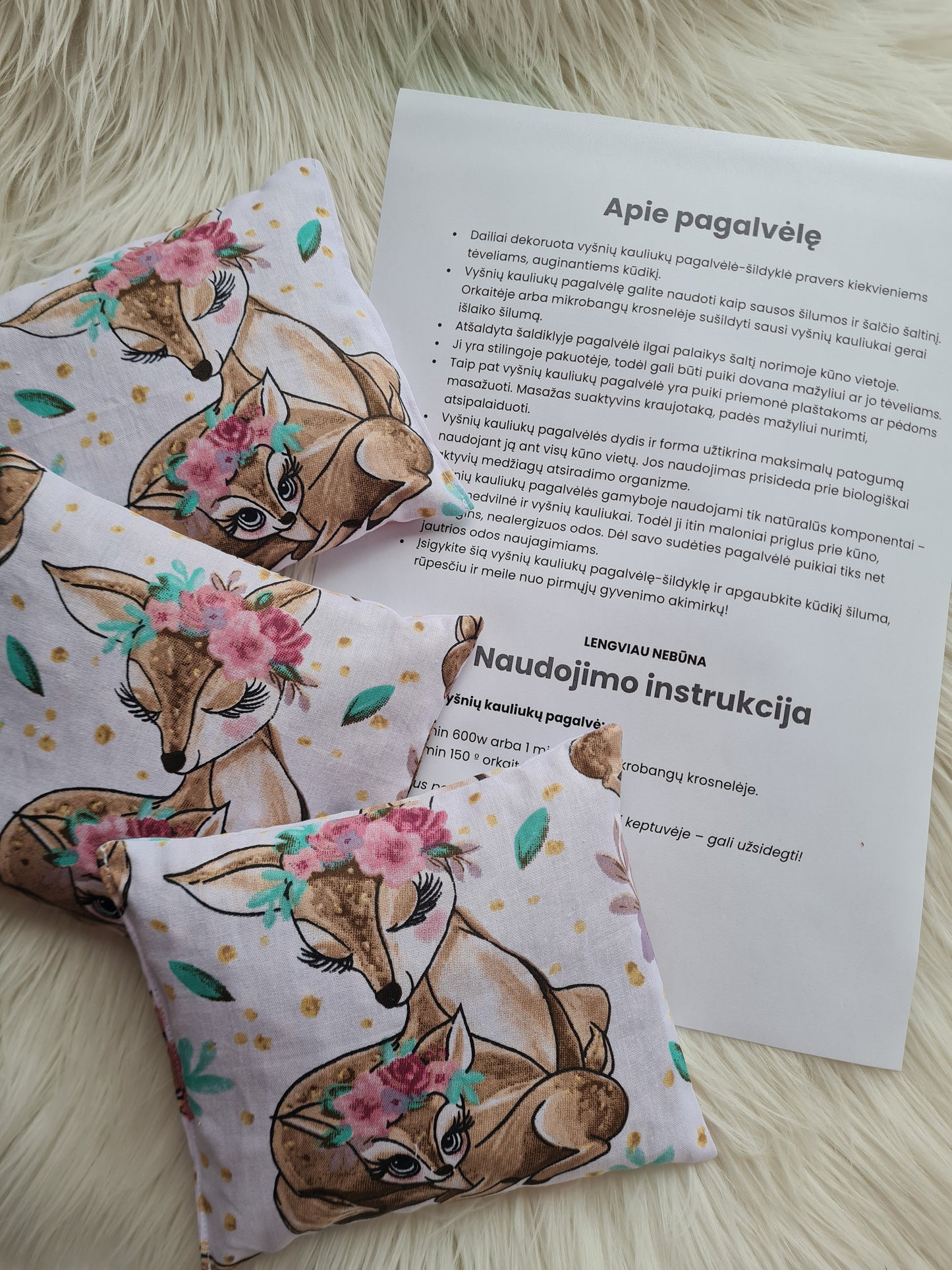 Vyšnių kauliukų pagalvėlė 250 gr