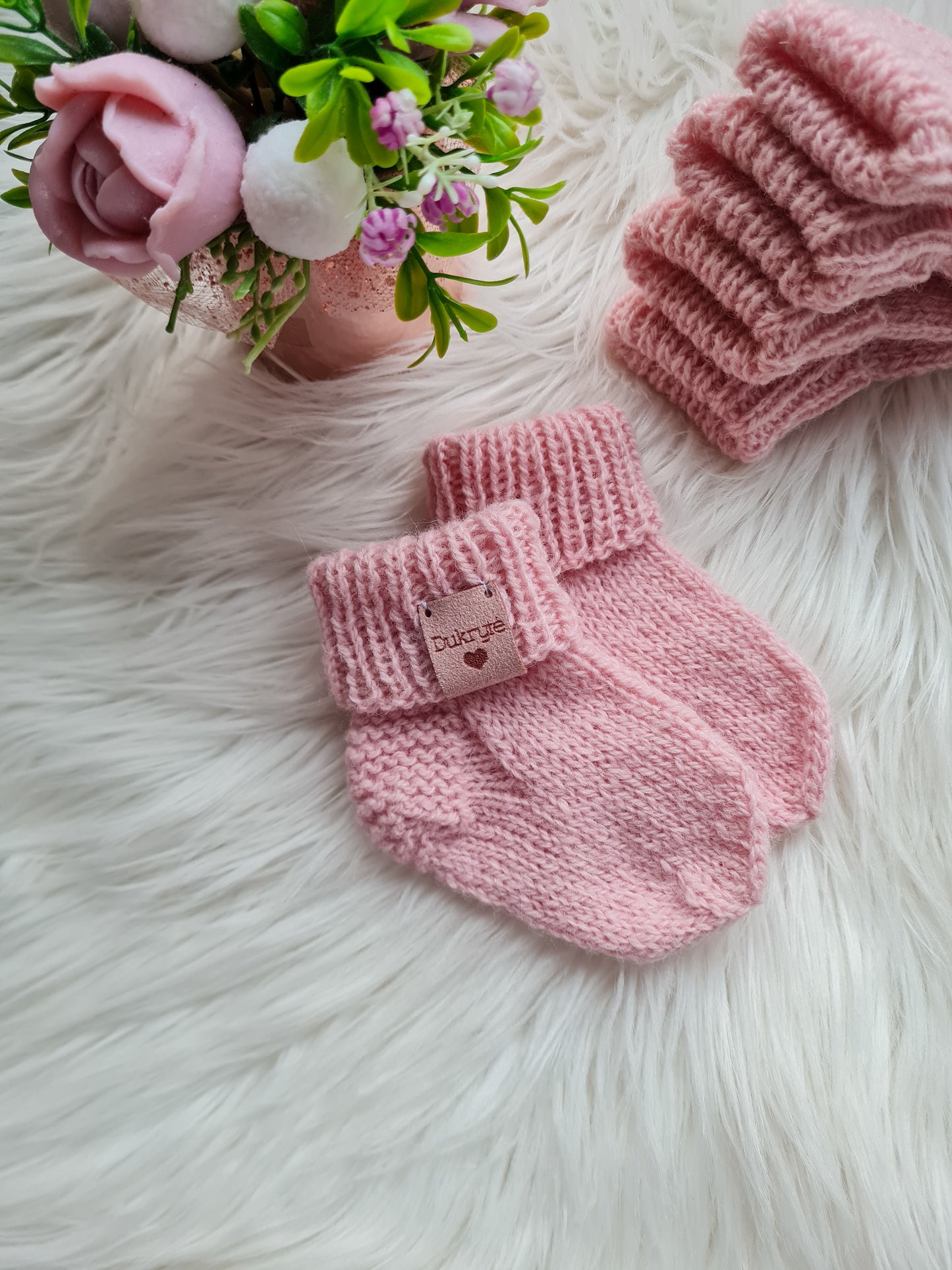 3-6 mėn vilnonės kojinytės