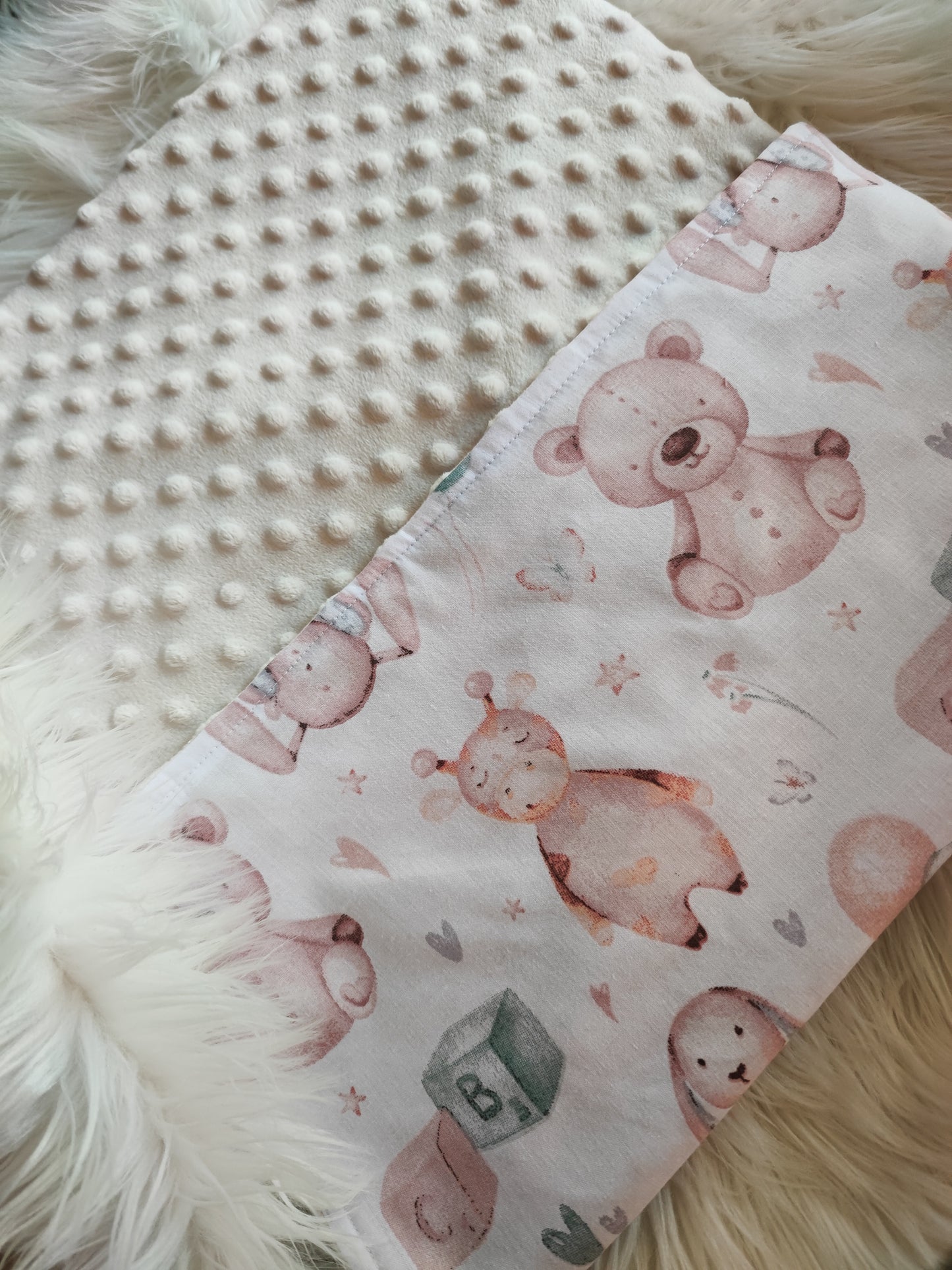 Medvilnės / minky pledukas 75/100