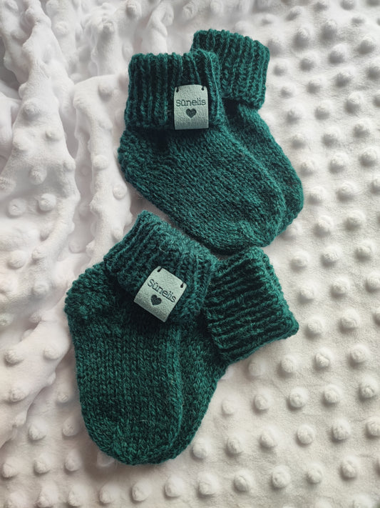 3-6 mėn 11 cm vilnonės kojinytės