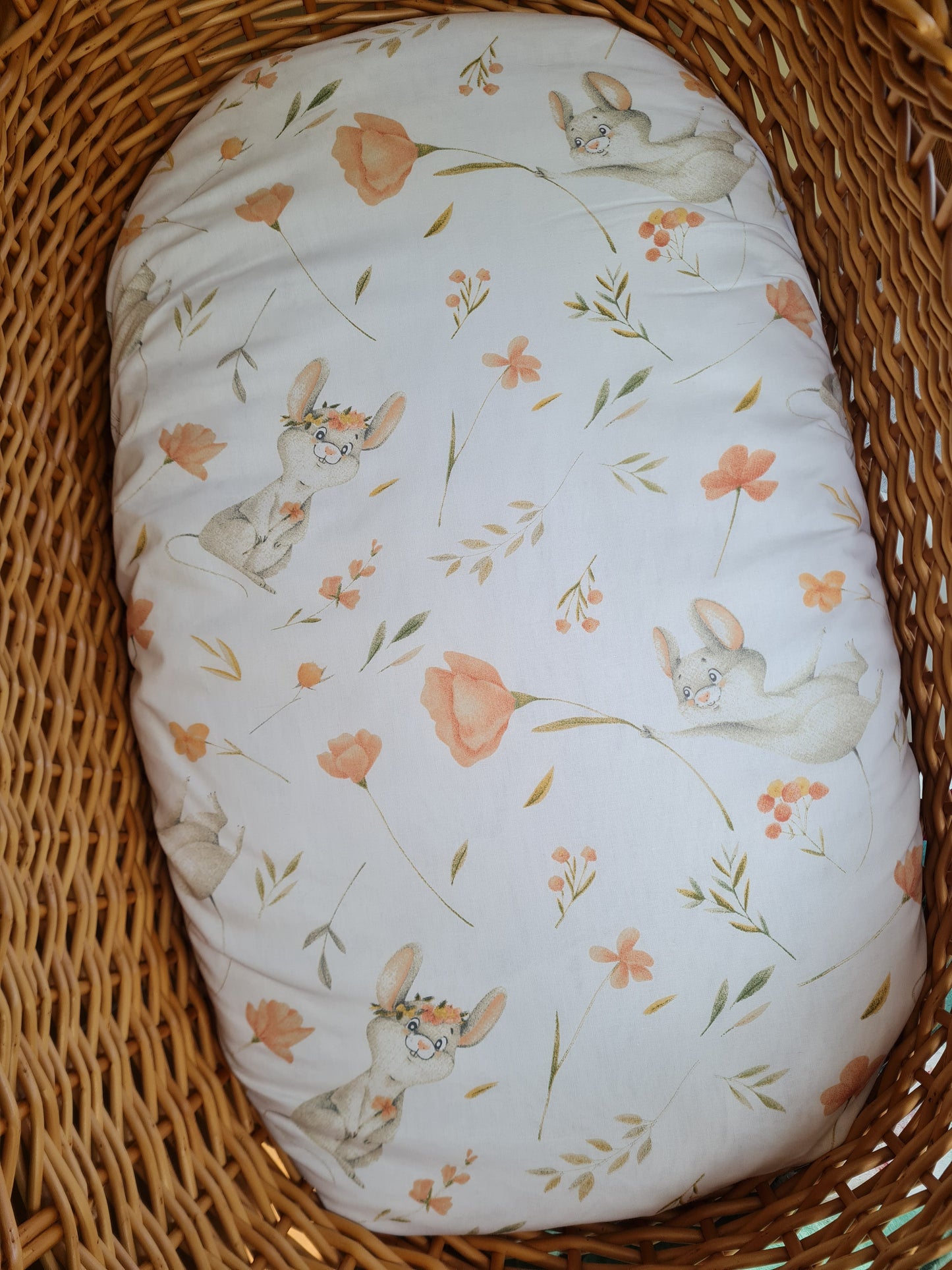 Paklodė su guma vežimėliui 40/80 cm